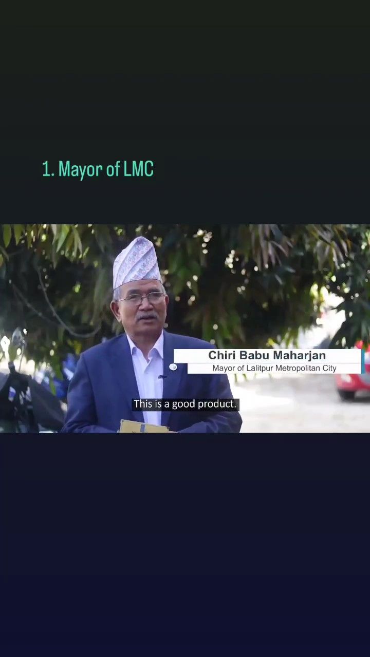 Mayor Chiri Babu Maharjan testimonial